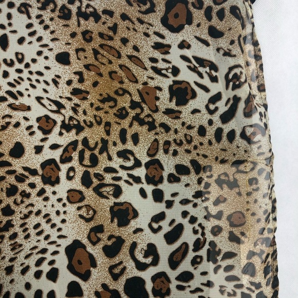 Leopard Infinity Scarf With Crotchet Back NWT - Picture 2 of 5